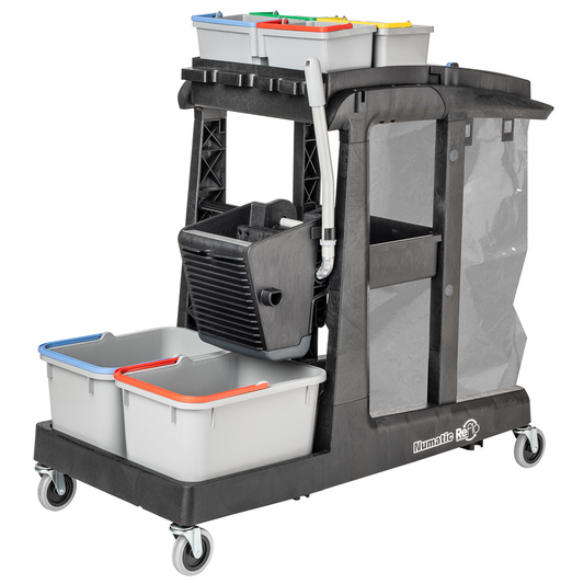Carrello per pulizia Numatic EcoMatic EM3 A incl. set pressa universale SRK16 e secchi 4 x 5 litri | Confezione (1 pezzo)