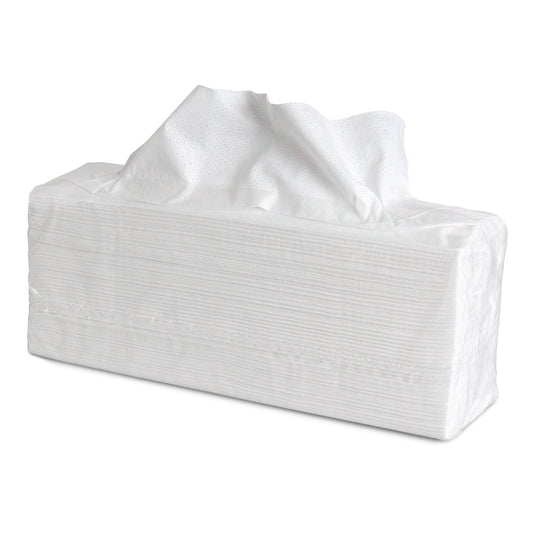 Eine rechteckige, in Kunststoff verpackte Packung Nölle Profi Brush Hygiene Allround-Tagestuch (38x42 cm, 500 Stück) mit einem herausstehenden Tuch. Die halbtransparente Verpackung zeigt die gestapelten Tücher im Inneren. Marke: Nölle Profi Brush Bürsten- & Pinseltechnik e.K.