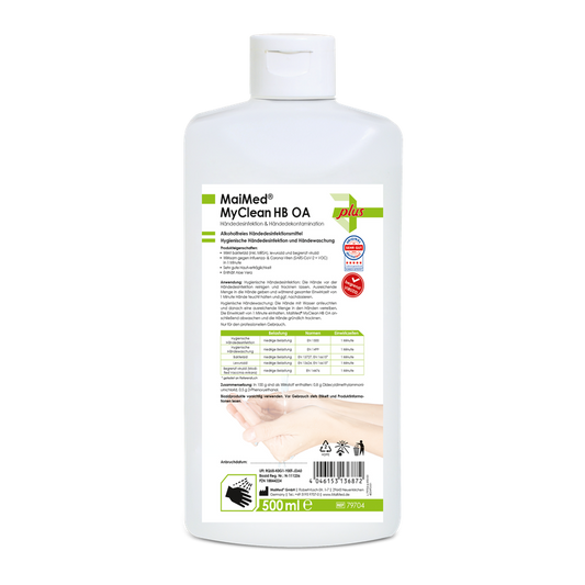 MaiMed MyClean HB OA biocida disinfettante per le mani, senza alcool, 500 ml/flacone, 1 pezzo | Bottiglia (500ml)