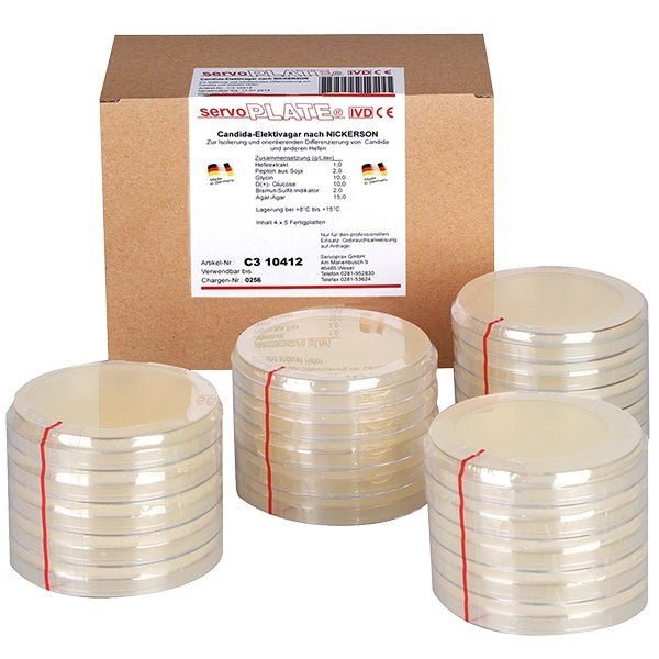 Terreni di coltura Servoplate rice extract agar confezione da 4 x 5 pezzi | Confezione (20 piatti)