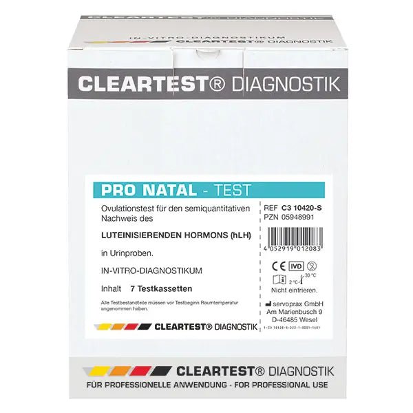 Cleartest Pro Natal, Confezione: 7 pezzi | Pacchetto (7 test)