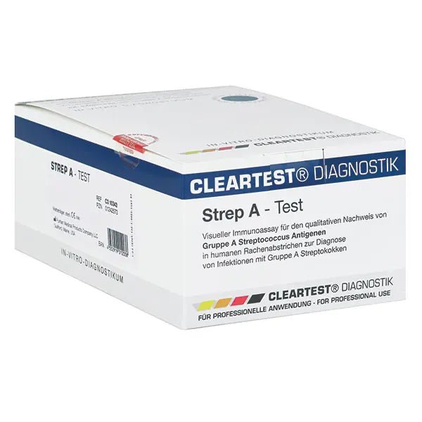 Confezione con cassette Cleartest Strep A-Test: 20 cassette | Confezione (20 test)