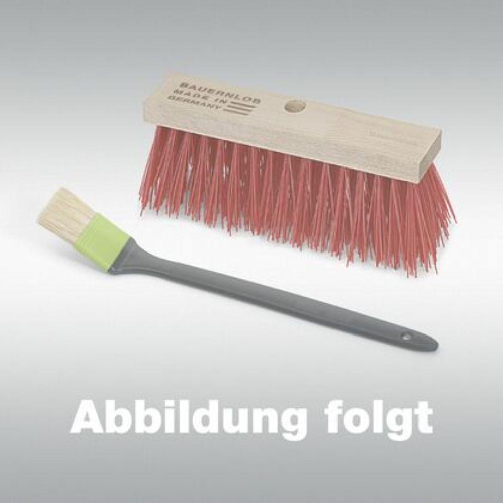 Un pennello per acquerello Nölle Profi Brush imitazione pelo di martora con ghiera nichelata di Nölle Profi Brush Bürsten- & Pinseltechnik e.K. è mostrato su uno sfondo grigio chiaro. In basso viene visualizzato "Immagine segue".