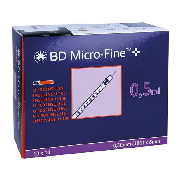 Siringa da insulina Micro-Fine Plus | Confezione (100 pezzi)