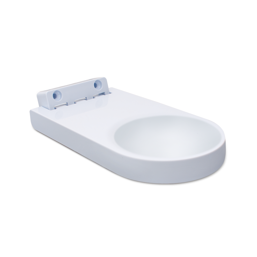 Vaschetta raccogligocce per dispenser universale REF2040 in plastica, bianco | Confezione (1 pezzo)