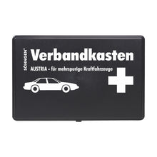 Kit di pronto soccorso Austria nero per autoveicoli a più corsie