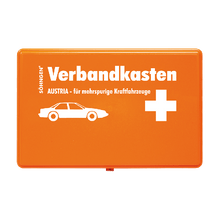 Kit di pronto soccorso Austria arancione per autoveicoli a più corsie