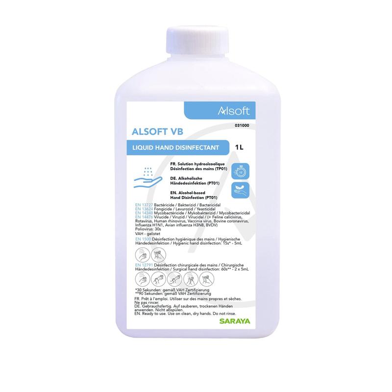 Saraya Alsoft VB disinfettante per le mani