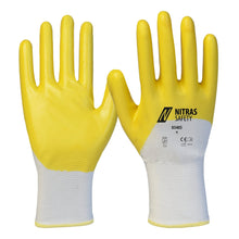 Guanti in nitrile NITRAS, bianco/giallo