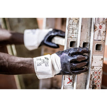 Guanti in nitrile NITRAS, colore naturale/blu