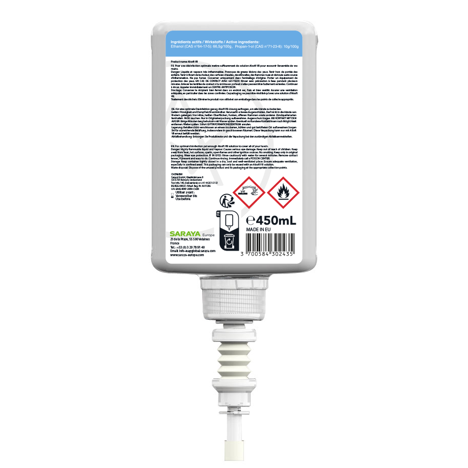 Saraya Alsoft VB disinfettante per le mani