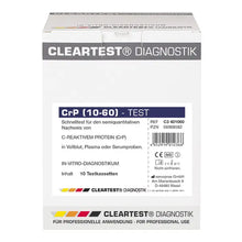 Cleartest CrP HS (10/60) Alta sensibilità Cut Off: 10mg/l Riferimento: 60mg/l Confezione: 10 test | Pacchetto (10 test)