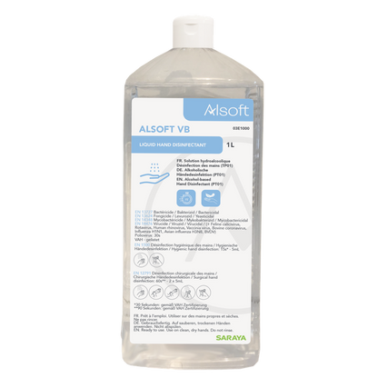 Saraya Alsoft VB disinfettante per le mani