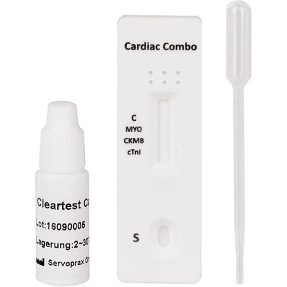 Cleartest Cardio Myglobin/CK-MB/Trop I Confezione: 10 test | Pacchetto (10 test)