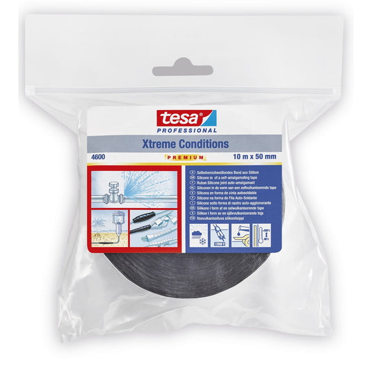 Nastro in silicone tesa 4600PRO Xtreme Conditions HD, nero, 10 m x 50 mm