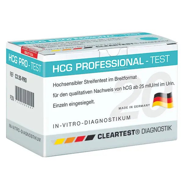 Cleartest HCG-Test di gravidanza professionale, confezione: 20 test | Confezione (20 test)