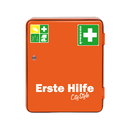 Verbandschrank HEIDELBERG City Style orange leer