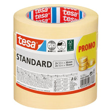 Nastro da imbianchino tesa Standard, 50 m x 19 mm + 50 m x 30 mm