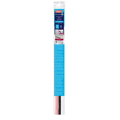 tesa INSULATION Türbürstendichtung für glatte und leicht unebene Böden, 1 m x 37 mm transparent