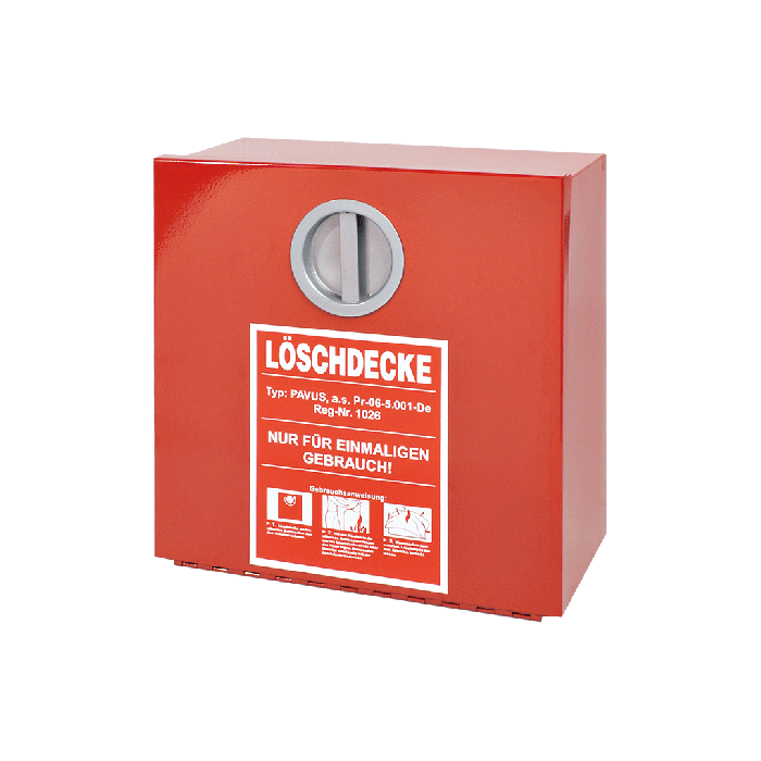 Wandbehälter für Löschdecke EN leer Metall 300x300x125 mm
