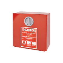 Contenitore da parete per coperta antincendio EN, vuoto, in metallo, 300x300x125 mm