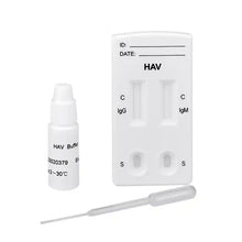 Confezione Cleartest HAV IgG/IgM: 10 test, compresi gli accessori | Pacchetto (10 test)