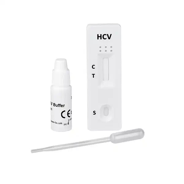 Pacchetto Cleartest Epatite C (HCV): 10 test, compresi gli accessori | Pacchetto (10 test)