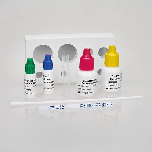 Cleartest light Strep-A, confezione di strisce reattive: 10 test | Pacchetto (10 test)