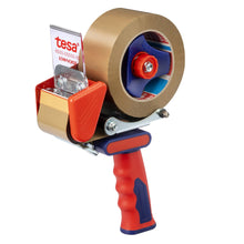 tesa 6500: dispenser manuale per nastro adesivo da imballaggio, silenzioso, per rotoli di 50 mm di larghezza