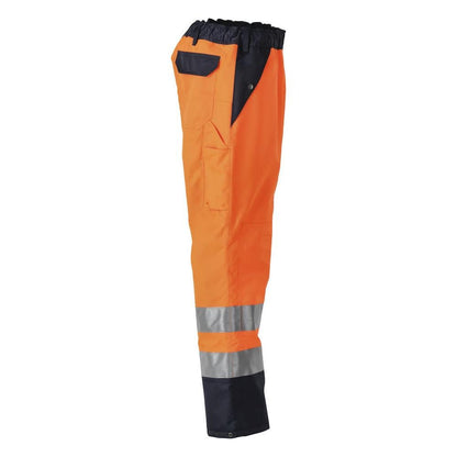 Sovrapantaloni MASCOT® Linz, arancione/blu scuro ad alta visibilità