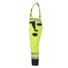 Salopette MASCOT® Wels, giallo alta visibilità/blu navy