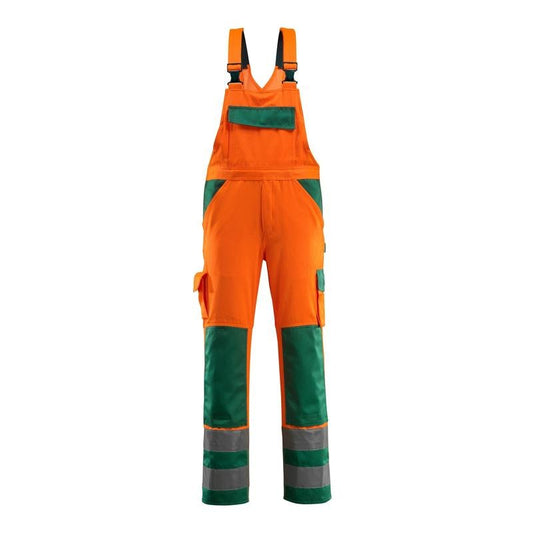 Salopette MASCOT® Barras, arancione/verde ad alta visibilità