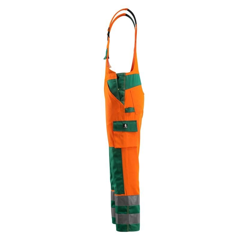 Salopette MASCOT® Barras, arancione/verde ad alta visibilità