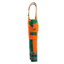 Salopette MASCOT® Barras, arancione/verde ad alta visibilità