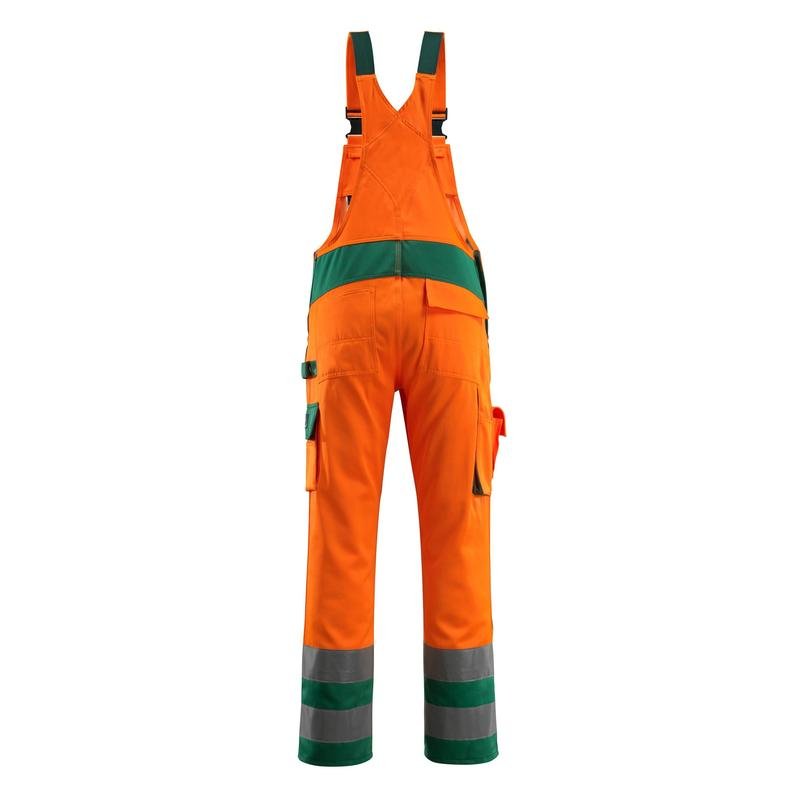 Salopette MASCOT® Barras, arancione/verde ad alta visibilità