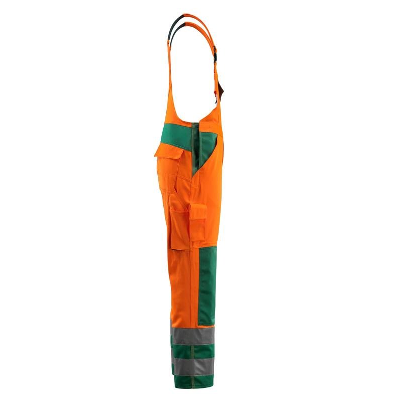 Salopette MASCOT® Barras, arancione/verde ad alta visibilità