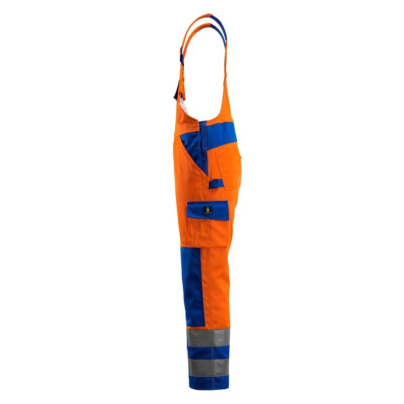 Salopette MASCOT® Barras, arancione alta visibilità/blu grano