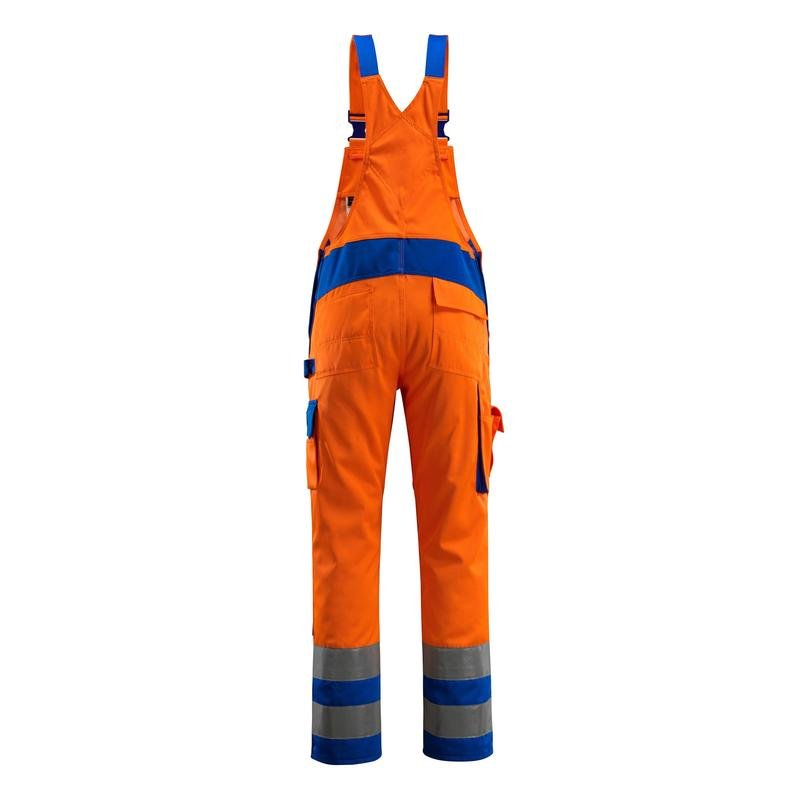 Salopette MASCOT® Barras, arancione alta visibilità/blu grano