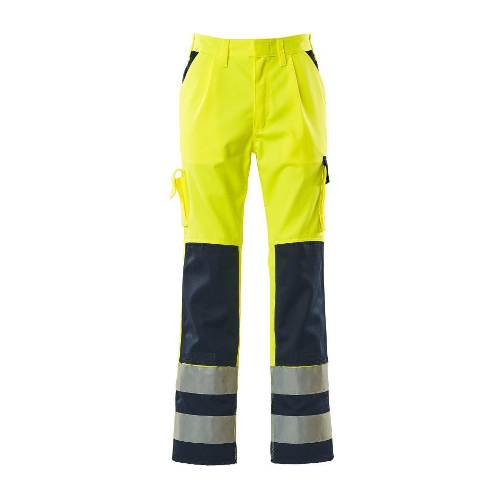 Pantaloni MASCOT® Olinda, giallo alta visibilità/blu navy