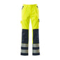 Pantaloni MASCOT® Olinda, giallo alta visibilità/blu navy
