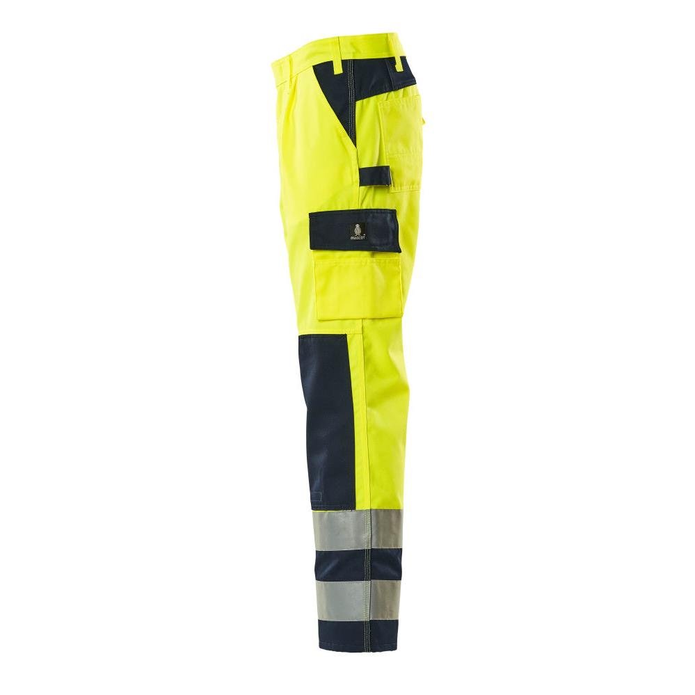 Pantaloni MASCOT® Olinda, giallo alta visibilità/blu navy