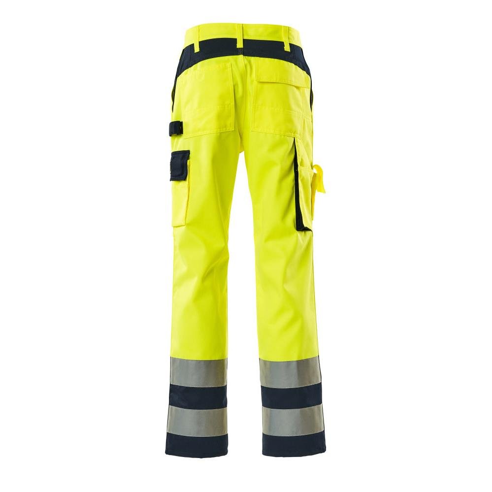 Pantaloni MASCOT® Olinda, giallo alta visibilità/blu navy