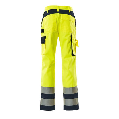 Pantaloni MASCOT® Olinda, giallo alta visibilità/blu navy