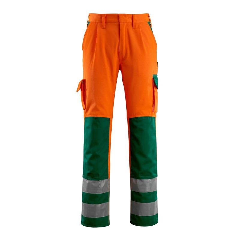 Pantaloni MASCOT® Olinda, arancione/verde ad alta visibilità