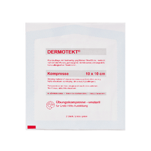 DERMOTEKT®  Garza da esercitazione 10 x 10 cm, 2 pezzi non sterili per confezione da 50 - cartone