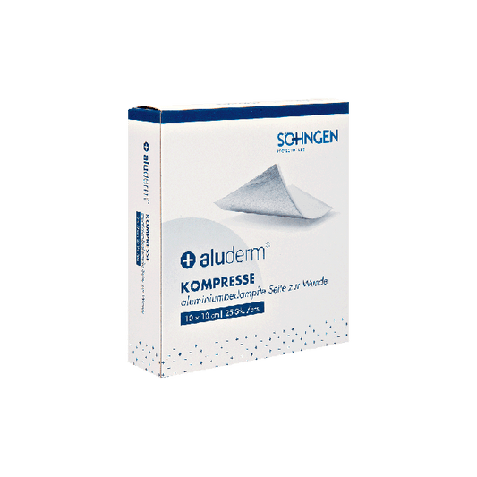 Compresse aluderm®, confezione da 25 pezzi, 10 x 10 cm