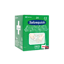 Salvequick - Salviette detergenti per ferite, confezione da 20 pezzi, scatola da 20 confezioni
