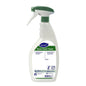 Un detergente disinfettante schiumogeno Oxivir Excel™ da 750 ml con AHP, pronto all'uso, di Diversey Deutschland GmbH & Co. OHG, è posizionato con uno spruzzatore di schiuma e un erogatore verde-bianco su uno sfondo bianco.