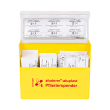 Distributore di cerotti giallo aluderm®-aluplast, pieno