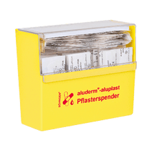 Distributore di cerotti giallo aluderm®-aluplast, pieno